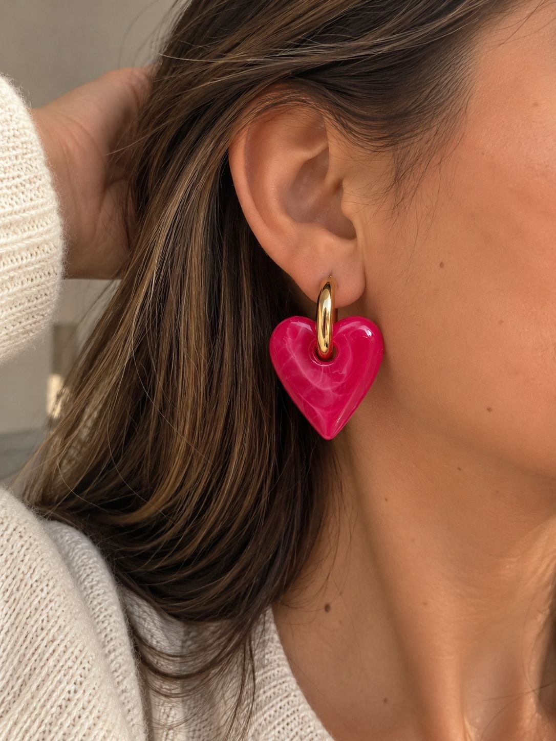 Aros Frida Fucsia